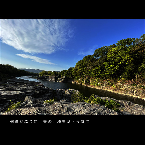 何年かぶりに、春の、埼玉県・長瀞に